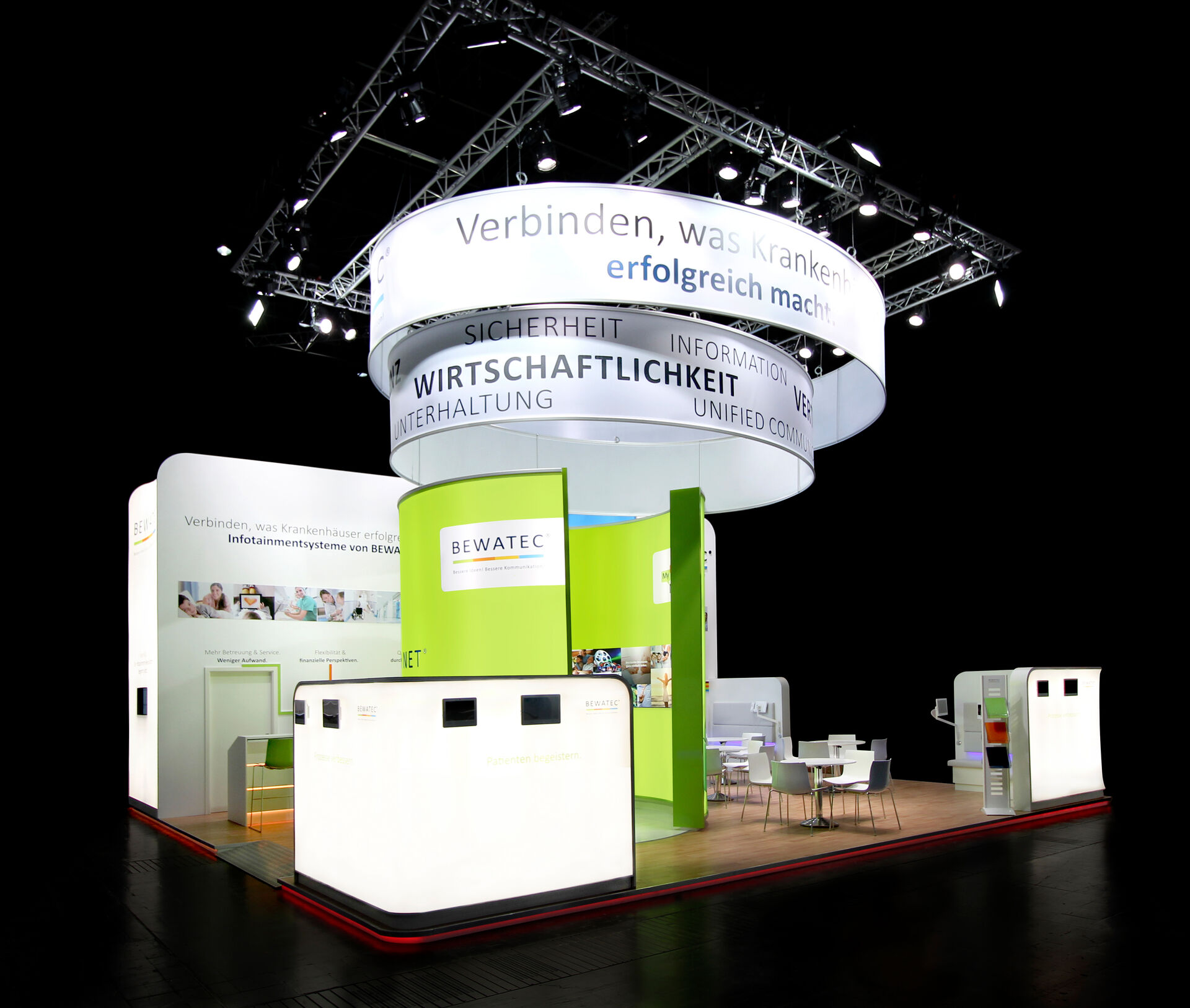 Messestand für Bewatec.