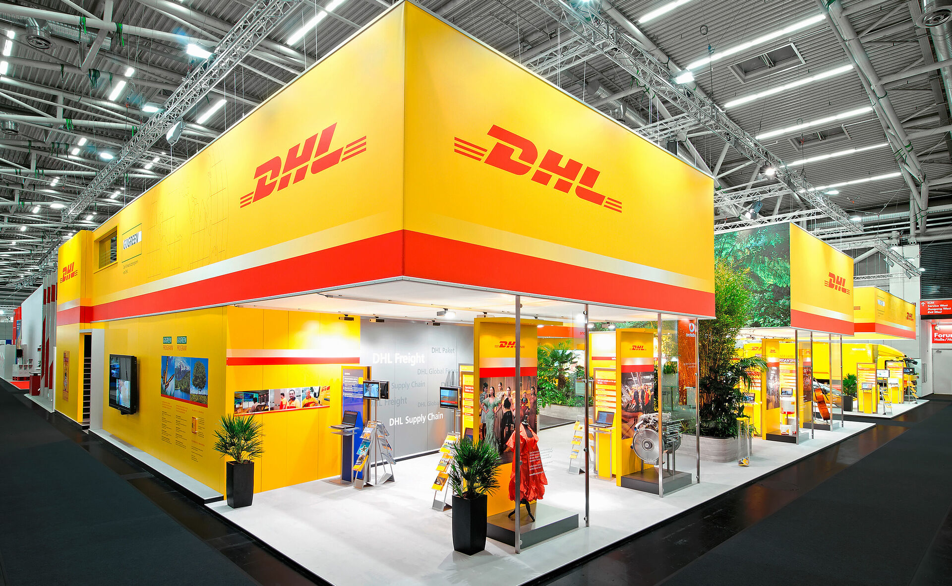 Messestand für DHL Transport Logistic.